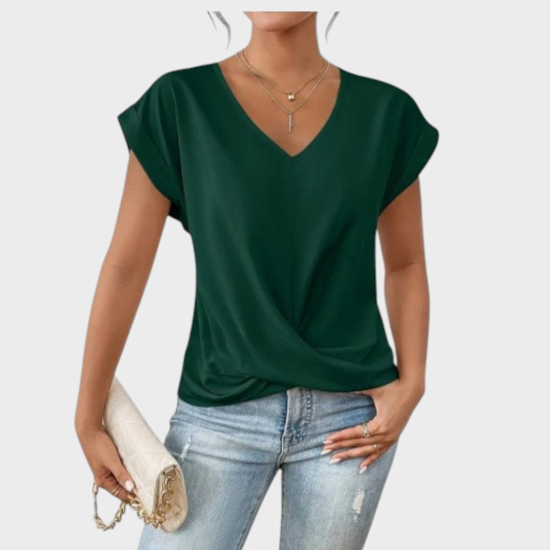 Inga | Camiseta Casual Con Cuello En V