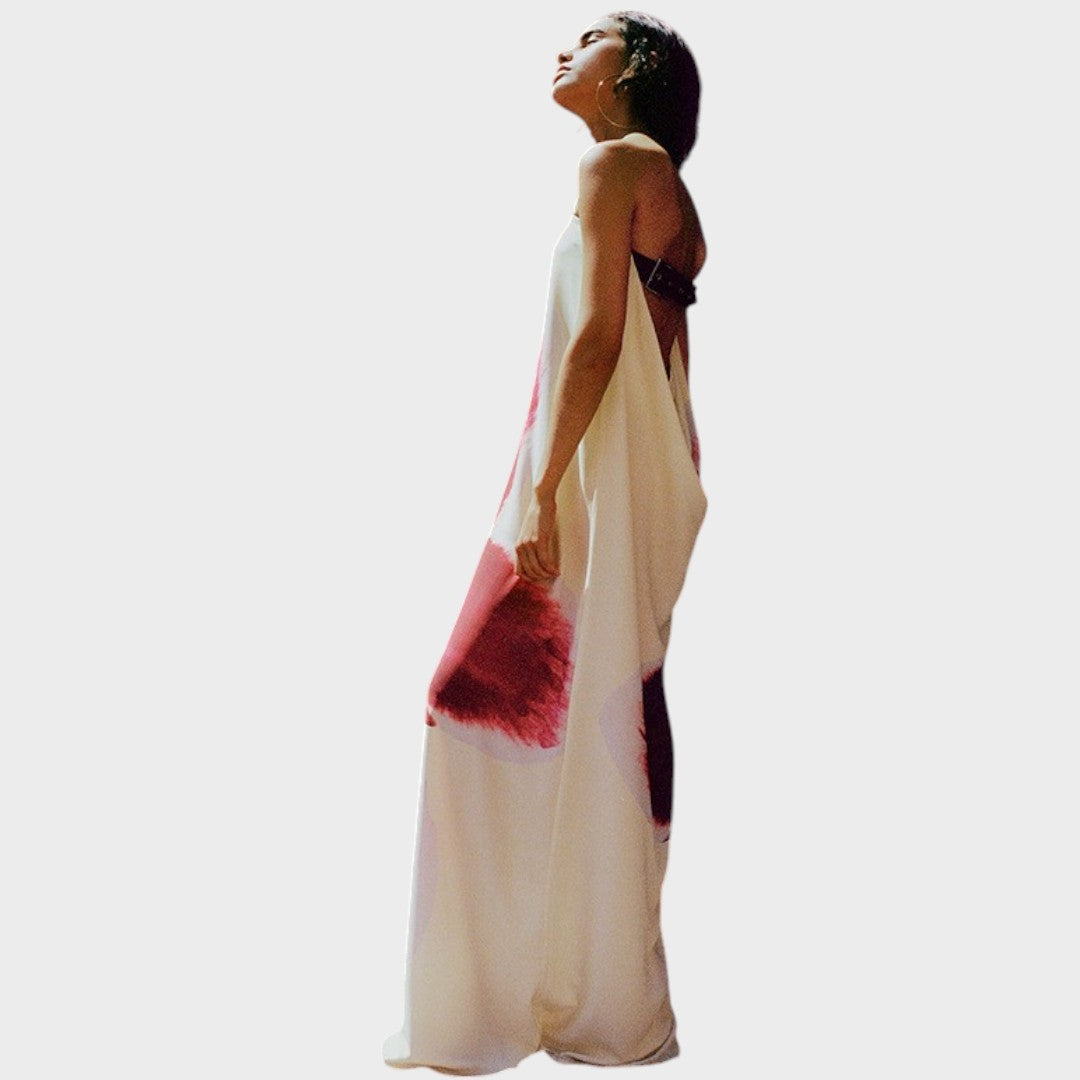 Flor | Vestido Sin Espalda Con Hebilla Ajustable