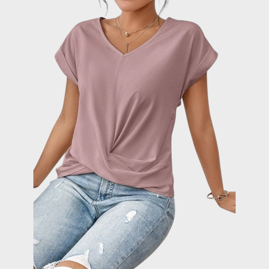 Inga | Camiseta Casual Con Cuello En V