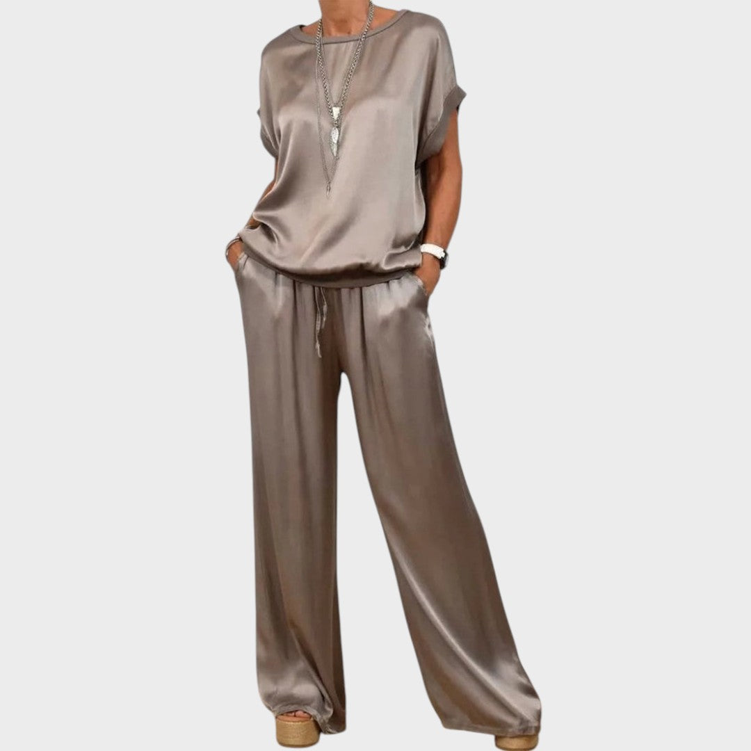 Gracinda | Conjunto Satín De Dos Piezas