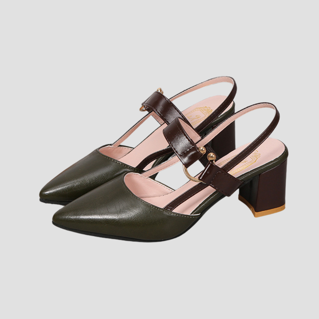 Nia | Sandalias Ortopédicas Con Tacón