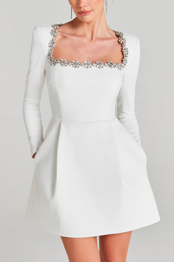 Vestido Corto de Terciopelo
