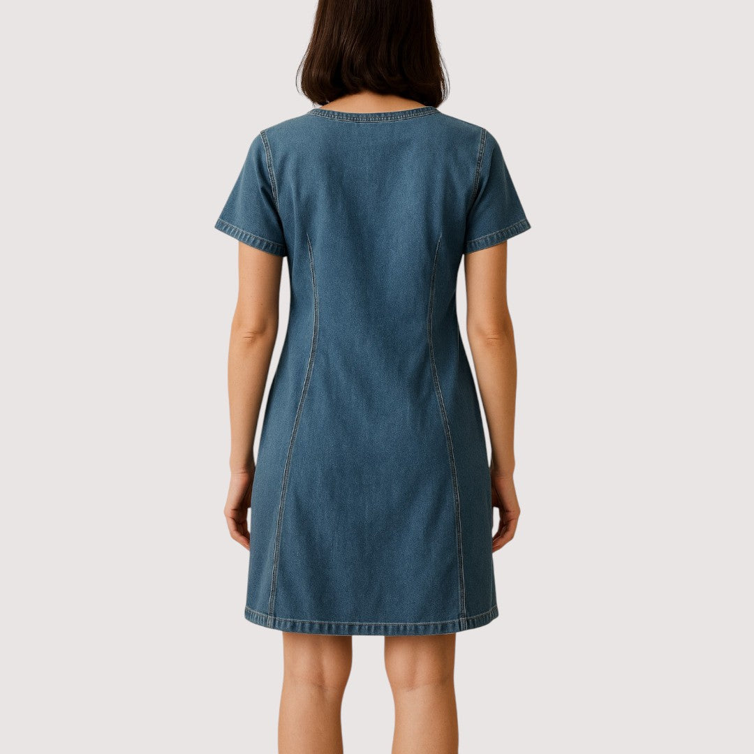 Mila | Vestido Vaquero Con Escote En V