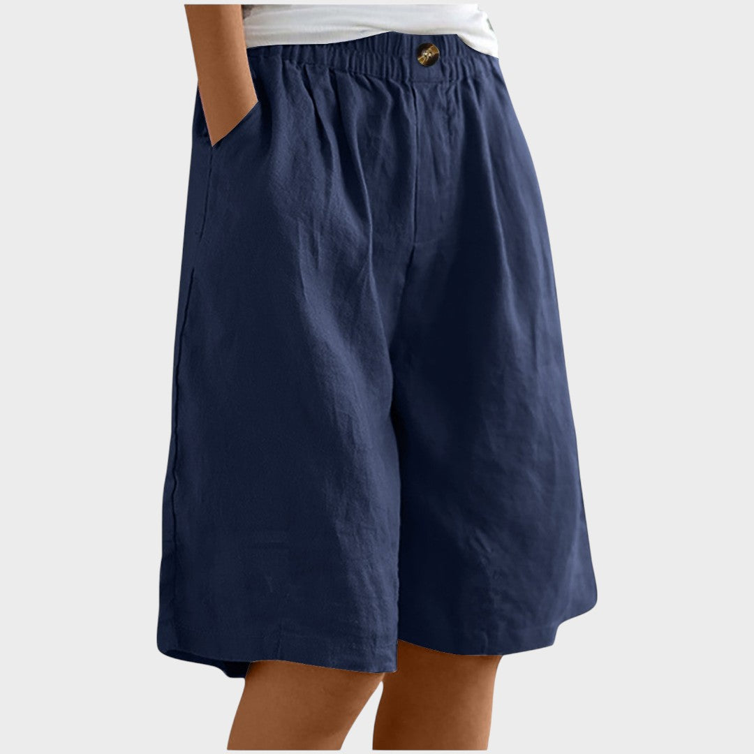 Isabela | Pantalones cortos de lino Medianos