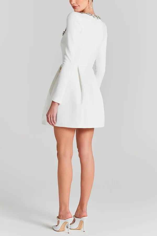 Vestido Corto de Terciopelo